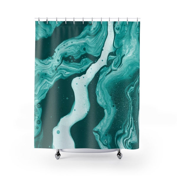 Gold and Green Shower Curtains Etsy