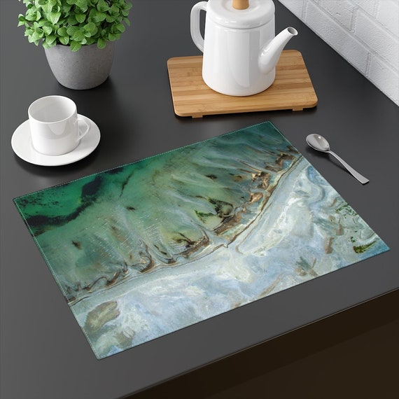 Placemat Green Marble Placemats Marble Placemats Agate