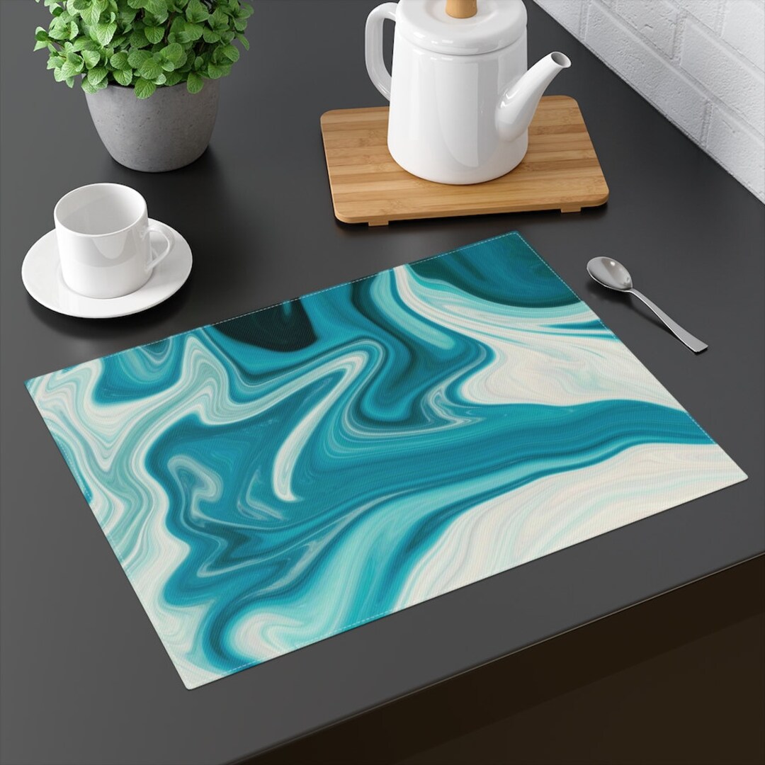Placemat, Turquoise Placemats, Marble Placemats, Agate Placemats, Geode