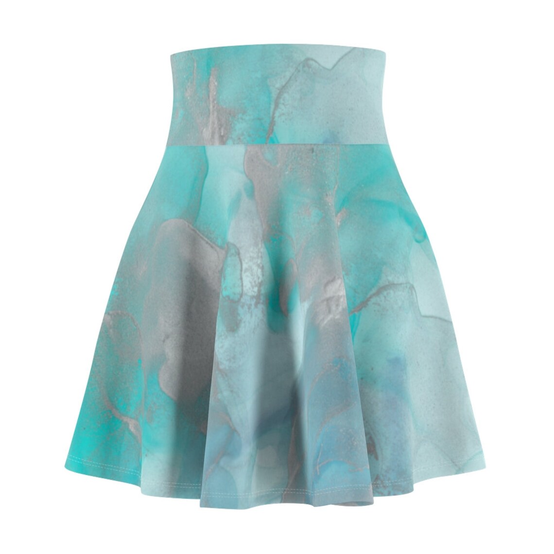 Turquoise Skirt Aqua Skirt Skater Skirt Blue Skater Skirt | Etsy