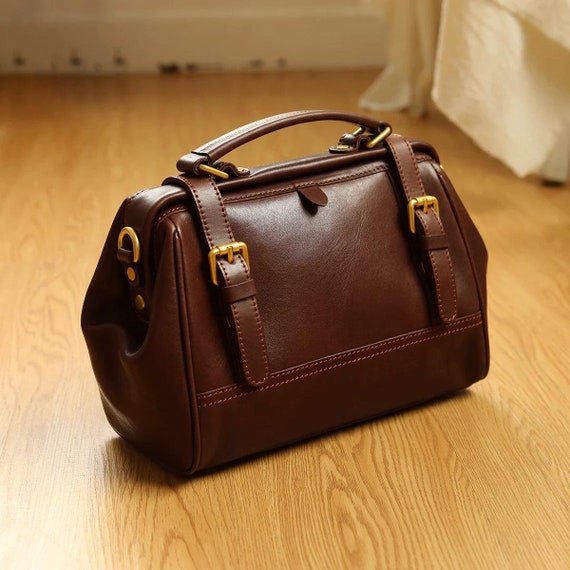 Doctor's bag style handbags deals