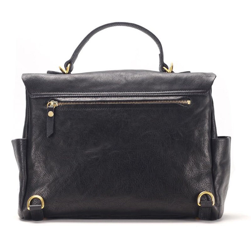 Retro Vegetable Tanned Cowhide Crossbody Bag