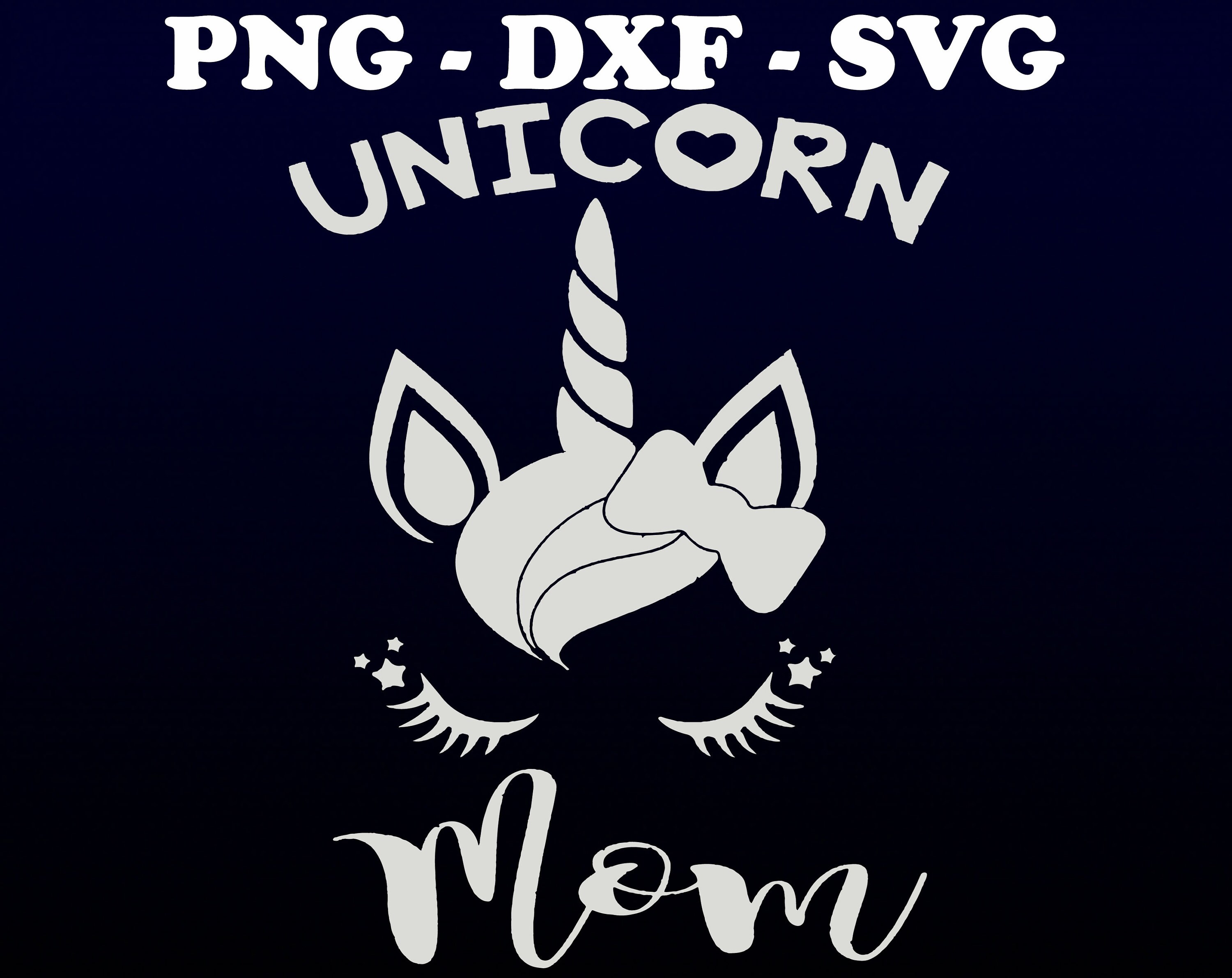Download Unicorn mom svg dxf png Unicorn mom digital Cricut | Etsy
