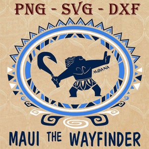 Download Moana Fish Hook And Oar Svg Png Dxf Moana Maui Digital Etsy