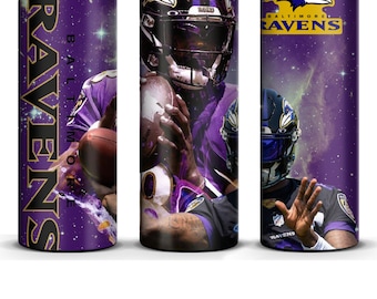 Personalized Baltimore Ravens Lamar Jackson tumbler