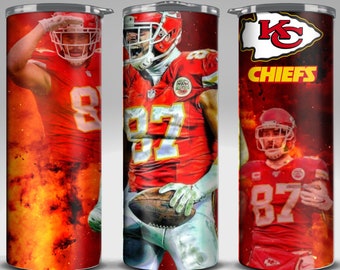 Personalized Kansas City Chiefs Travis Kelce tumbler