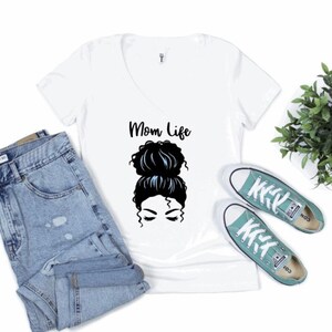 Mom Life Messy Bun Shirt
