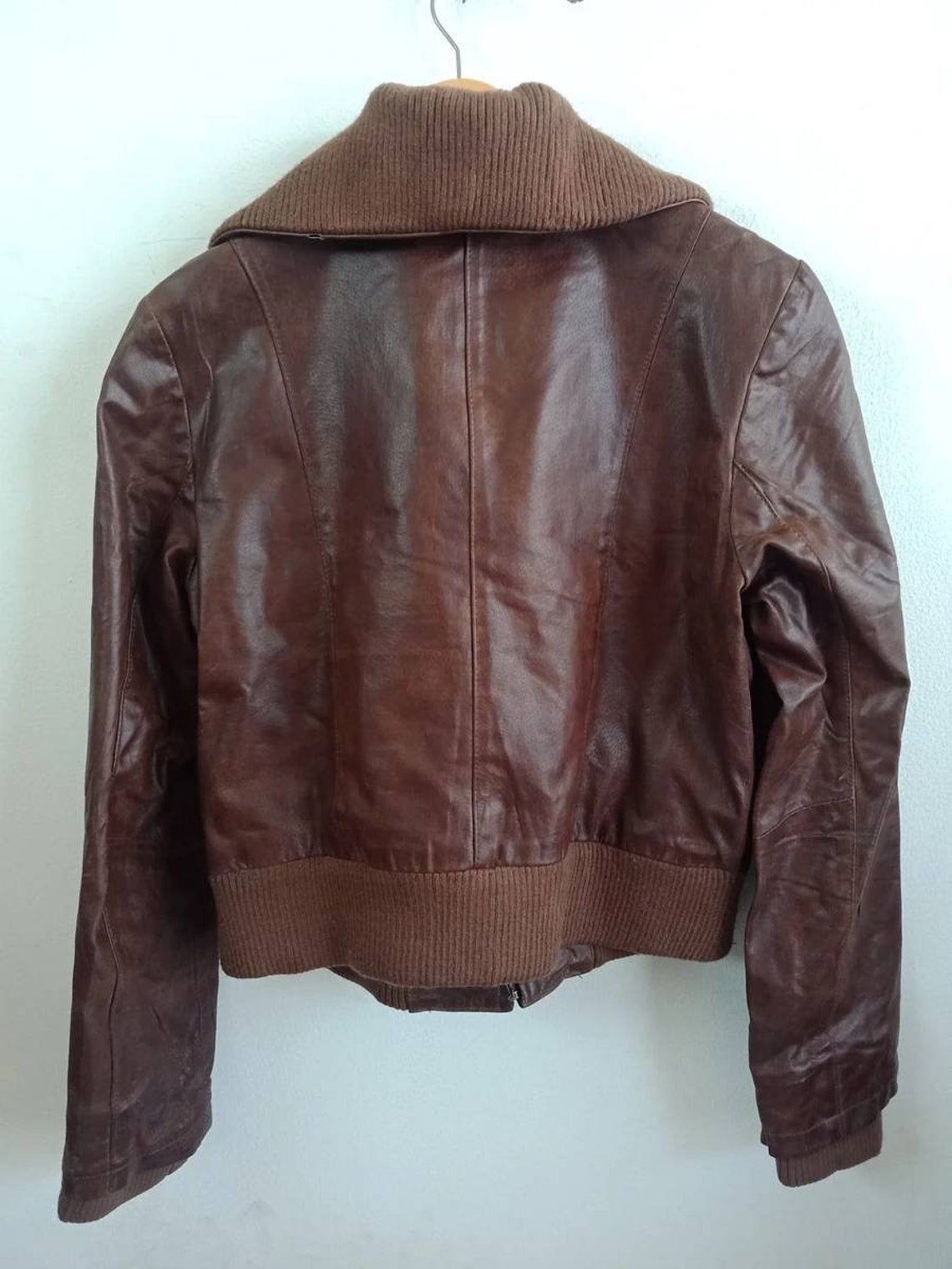 Calvin Klein Leather Jacket Etsy