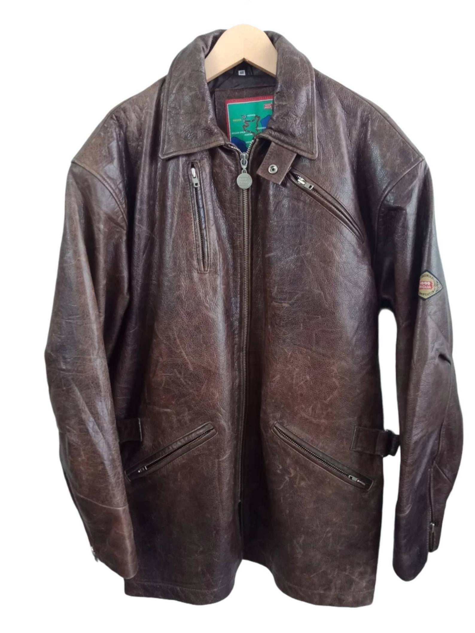 Mille Miglia Legendary Conpention 1927-1957 Leather Jacket | Etsy 