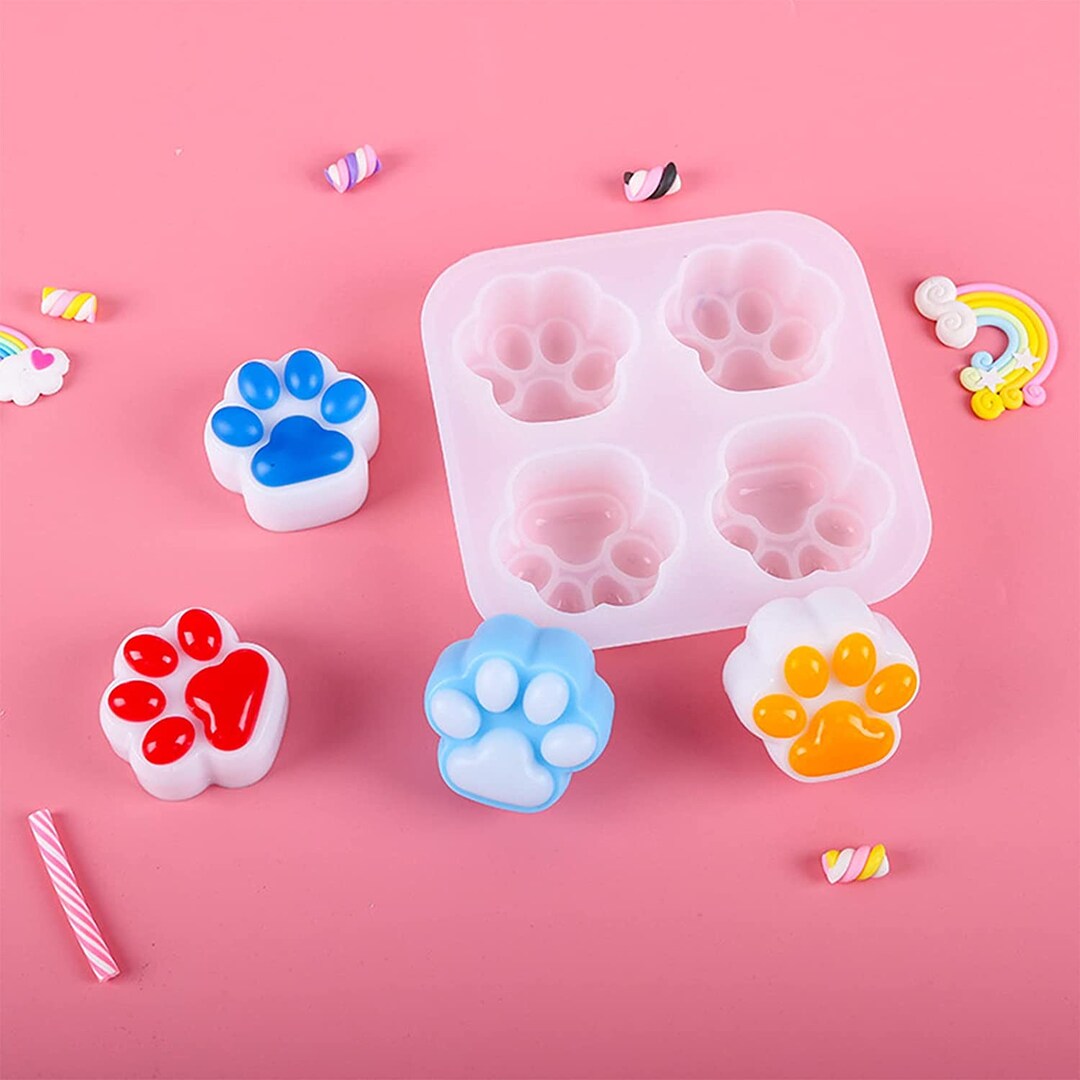  7 Pack 3D Bear Silicone Resin Mold Bear Paw Epoxy