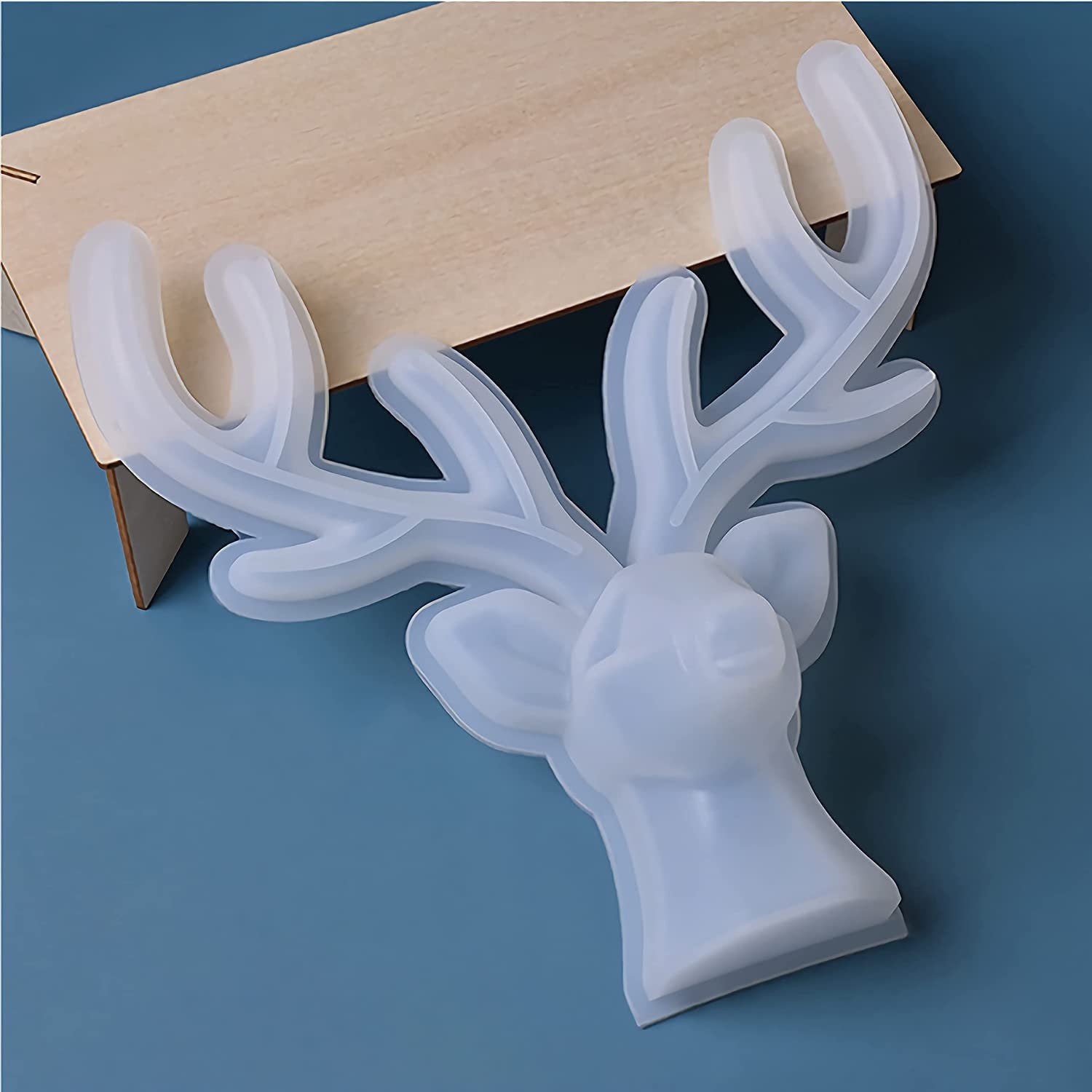 Deer Handicraft Resin Mold Kit with 6 Bowl-Shaped Boxes for
