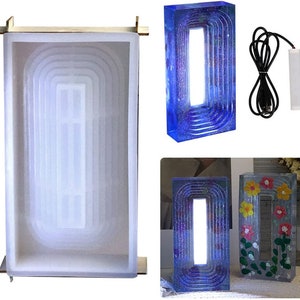 Resin Molds for Desk Lamp, BABORUI Large Table Lamp Silicone Molds for  Resin Casting, 3D Unique Bedside Lamp Epoxy Resin Molds for Home Office  Decor