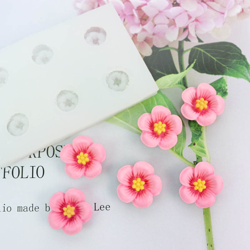 Silicone Mold Lot of 30 Flowers Leaves Different Deco for Fimo Plaster  WEPAM Resin Soap Polyester Concrete Wax Clay K057 7F480 