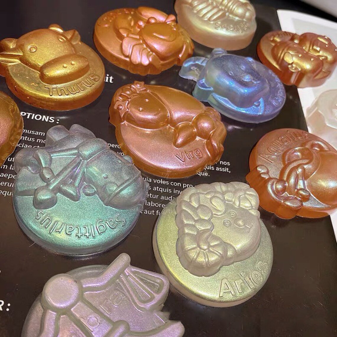 Craftymemorygifts Zodiac Signs Resin Mold Etsy