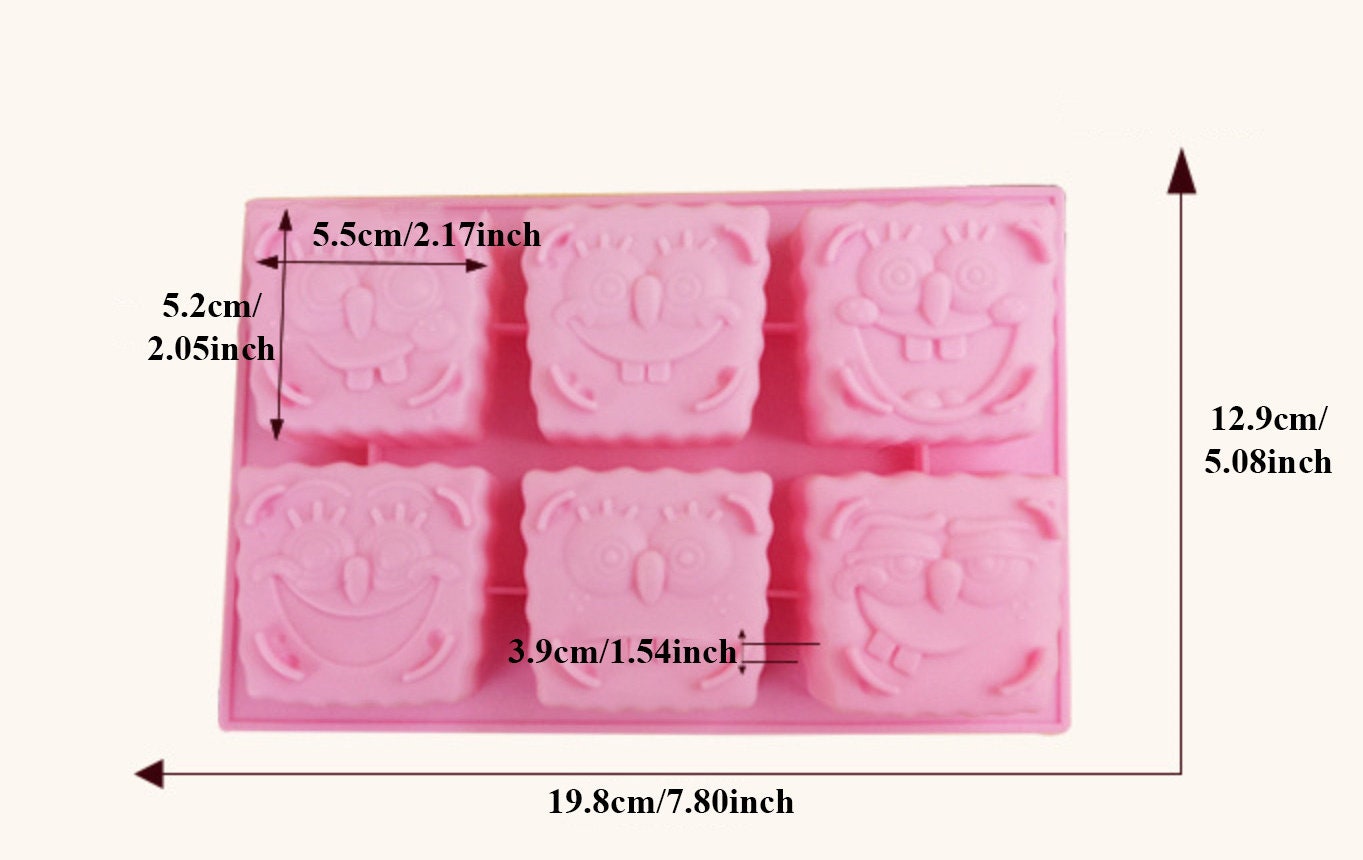  Didiseaon soap molds Silicone Shapes Fudge molds Silicone molds  for soap Handmade Soap Molds Massage soap Mold Cake Baking soap bar molds  Massage bar Cake Stencil 3D Candle Fondant Mold