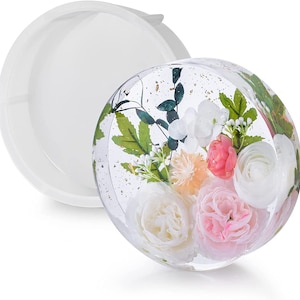Epoxy Casting DIY Flower Bowl Plate Silicone Mold for Resin Art