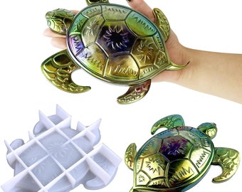 3D Cute Sea Turtle Epoxy Silicone Mold, DIY 3D Large Animal Silicone Mold for Resin Casting, Wall Hanging, Desktop Ornament Home Décor/Gifts