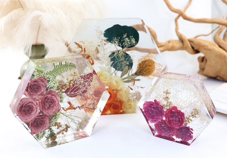 Hexagon Resin Molds Deep Epoxy Resin Molds for Flowers Etsy