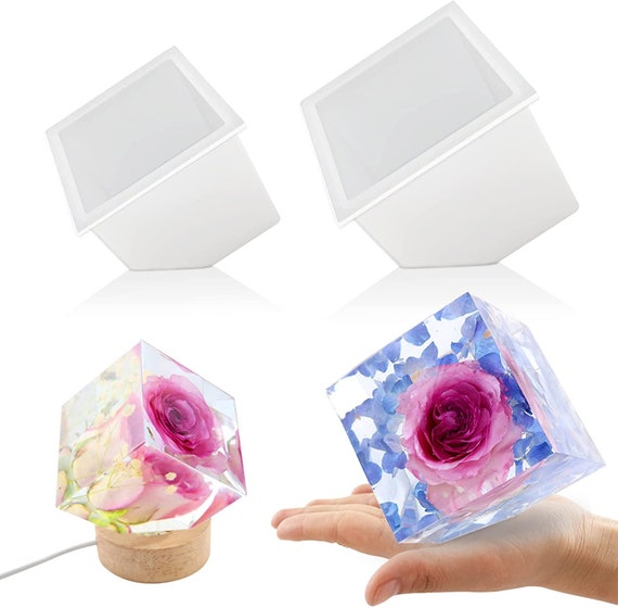 3D Irregular Bevel Cube Resin Molds for Flowers Preservation, Pictures  Frame, DIY Resin Art Gift Home Décor, or Candle/soap only Mold 