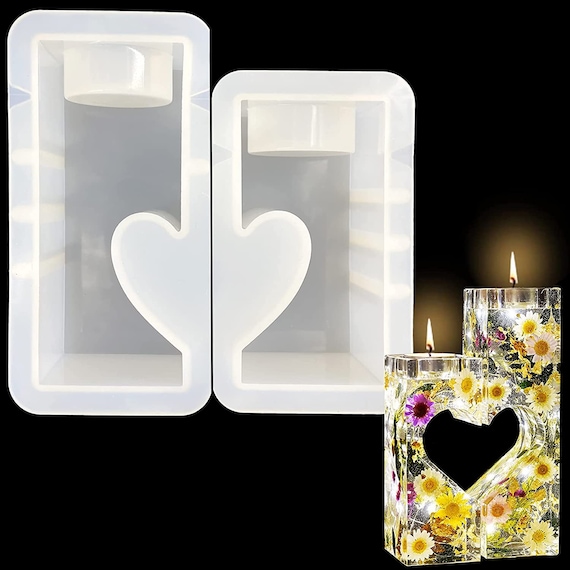 Heart-Shaped Storage Box Silicone Resin Mold Craft DIY Candle