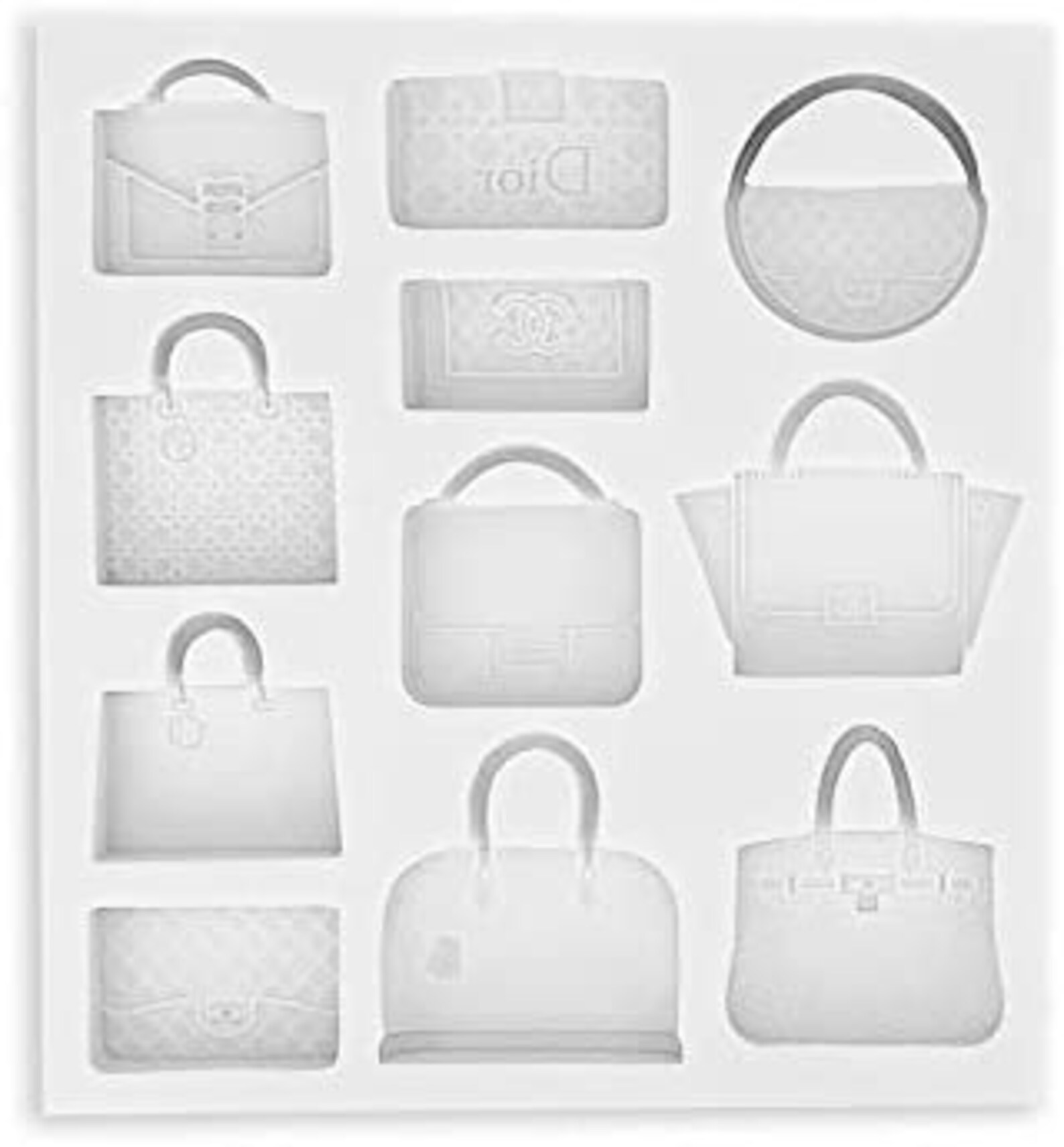 Handbag Clutch Bags Purses Silicone Candy Mold Cake Fondant Etsy