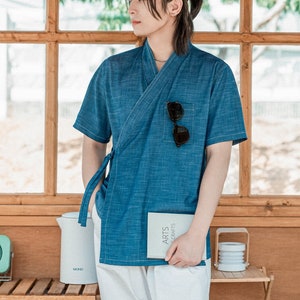 Hanbok Shirt for Men, Korean Modern Hanbok Top Jacket Casual Party Clothing, Modernized Daily Hanbok Shirt