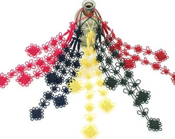 Norigae, Beautiful Korean Traditional Hanbok Accessory, Knot Ornament Tassel Norigae, Korea Traditional Tassel