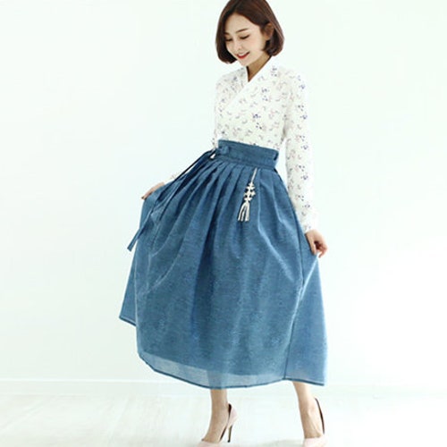 Hanbok Women Sleeveless Dress Korean Modern Hanbok Wrap Style - Etsy