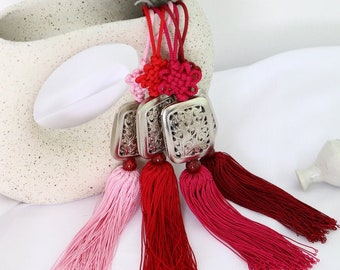 Norigae, Beautiful Korean Traditional Hanbok Accessory, Knot Ornament Tassel Norigae, Korea Traditional Tassel