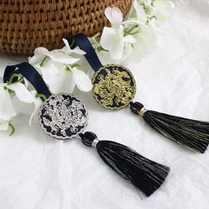 Norigae, schönes traditionelles koreanisches Hanbok-Accessoire, Knotenverzierungs-Quaste Norigae, traditionelle koreanische Quaste