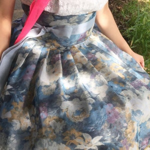Blue Hangul Wrap Skirt main image 0