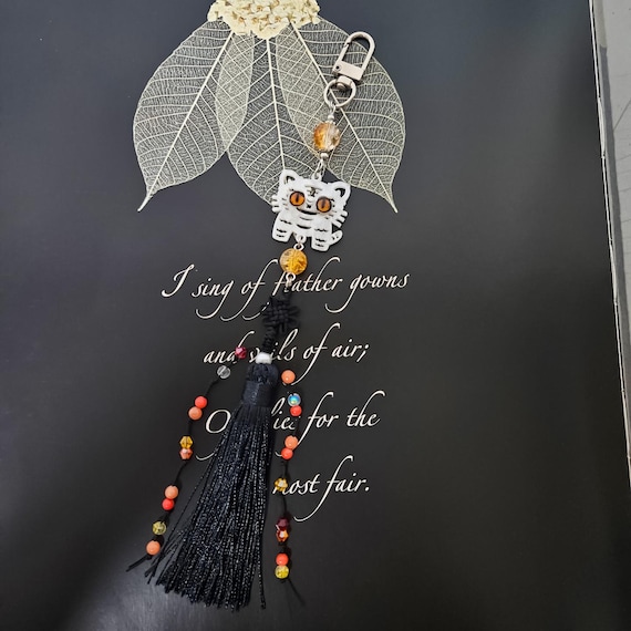 Tiger Charm Tassel Ornament Norigae Keychain, Korean Traditional