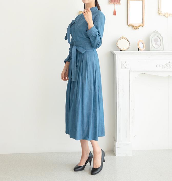 Hanbok Women Long Sleeve Blouse Jeogori Top, Korean Modern Hanbok Casual  Party Dress for Women, Modernized Daily Hanbok Denim Cotton Shirt