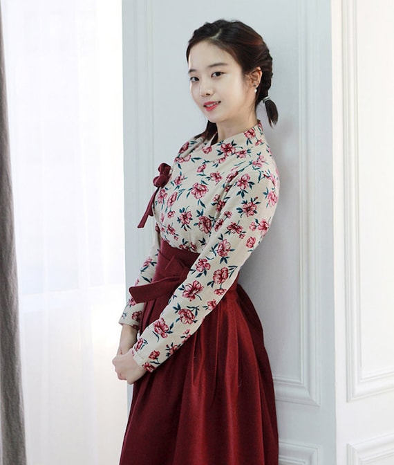 CL00098 Kleding Dameskleding Rokken Koreaanse stijl rok Moderne Hanbok Wrap Rok voor vrouwen 