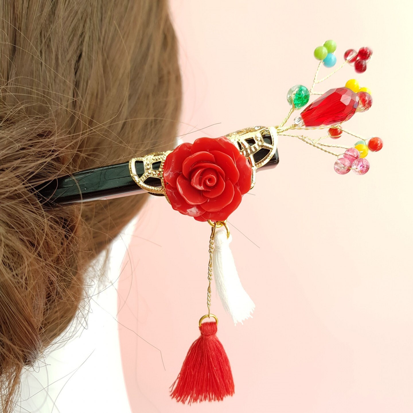 ★SIO★SIO BUTTON HAIR PIN [FLOWER]★正規品/韓国送料込 SIO BUTTON HAIR PIN [Heart/Flower] 시오 버튼 헤어 핀 키치한