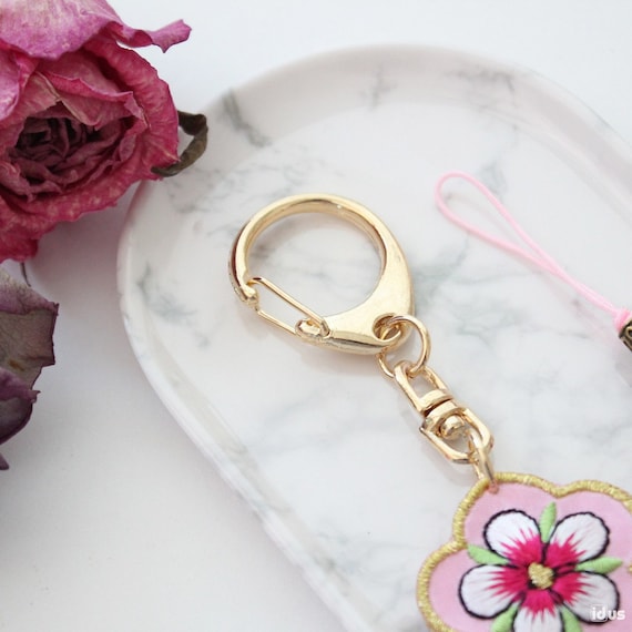 Rose of Sharon Keychain Norigae, Beautiful Korean Traditional