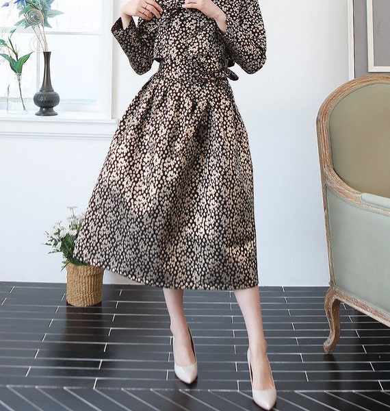 Flower korean skirt hotsell