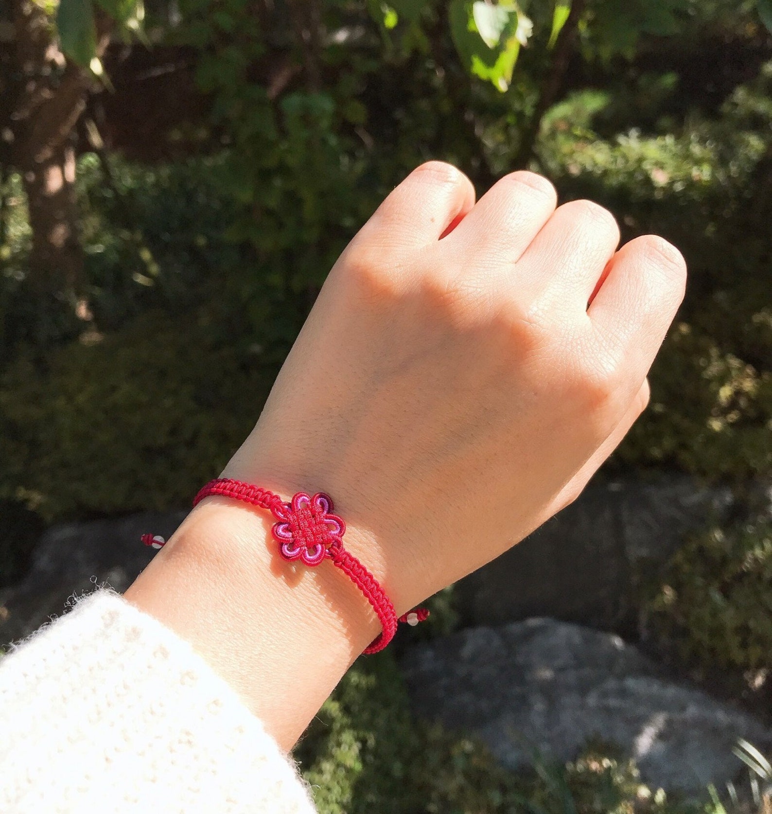 Korean Knot Bracelet Korea Traditional knot with Jade Etsy