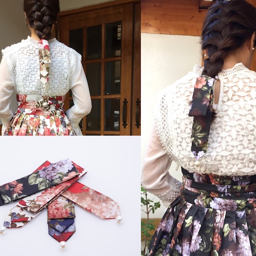 Daenggi, accessoire pour cheveux hanbok coréen, élastique pour cheveux, ruban pour cheveux femme/fille, élastique pour cheveux, accessoire traditionnel coréen