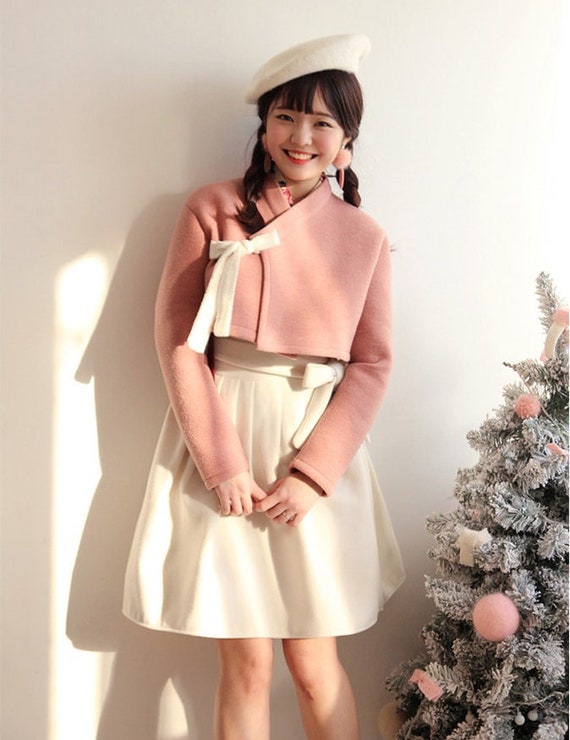 Hanbok Women Elastic Waistband Warm Mini Skirt, Korean Modern Hanbok Skirt  Casual Party Dress for Women, Daily Hanbok Ivory Skirt for Winter - Etsy