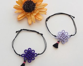 Korean Knot Bracelet, Korea Traditional knot with Tassel Bracelet