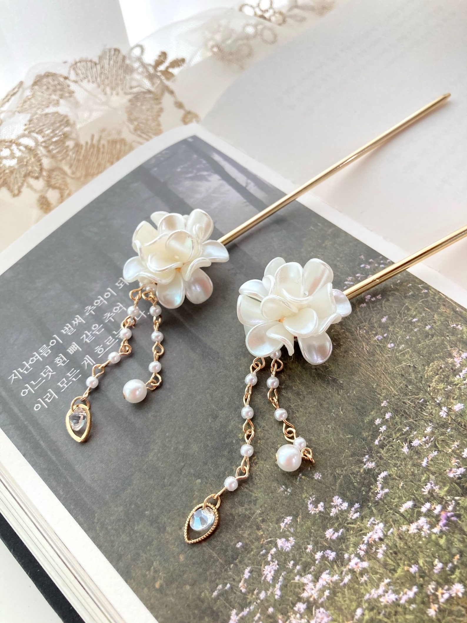 Binyeo Korean Traditional & Modern Hanbok Hair Pin Hair Stick Etsy
