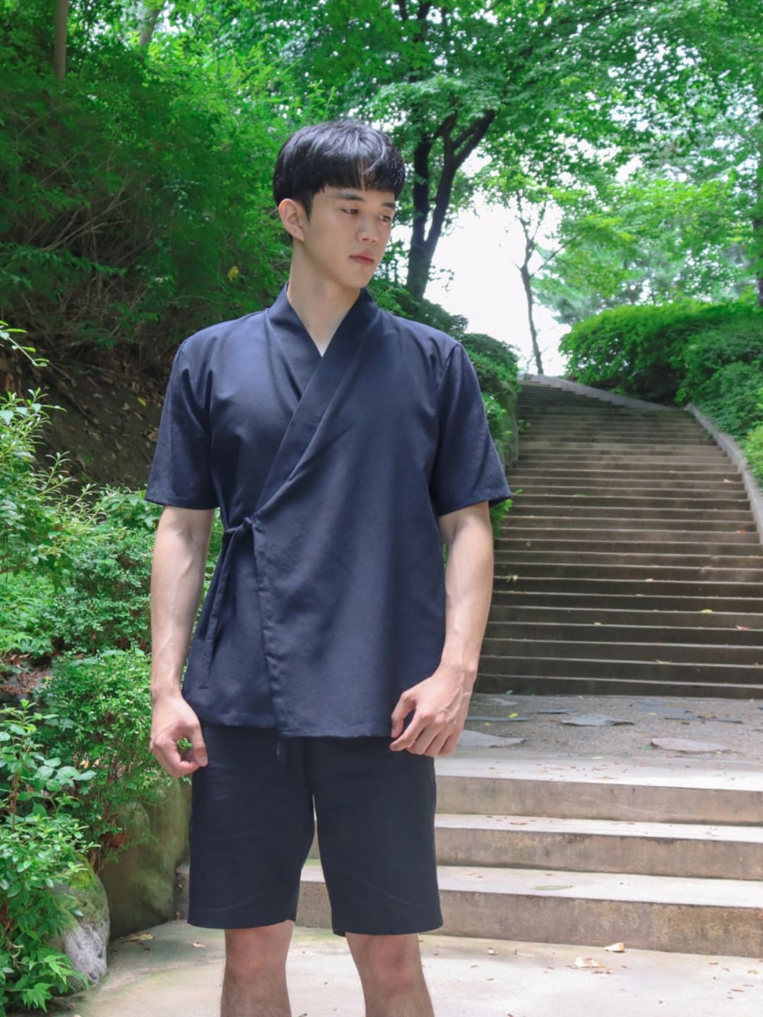 Hanbok Top Jacket Cardigan Jeogori for Men, Korean Modern Hanbok