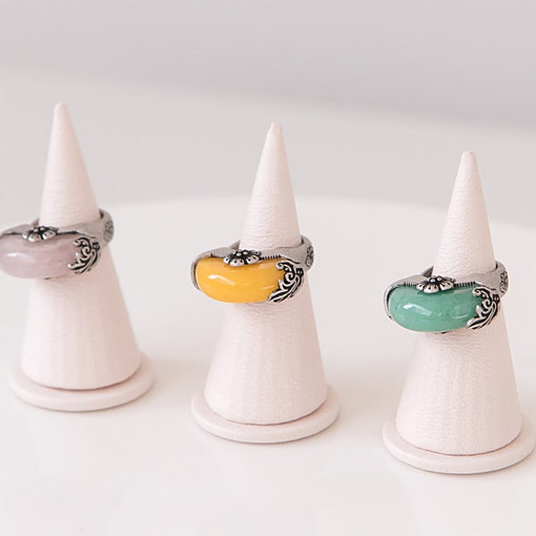 Jade Ring, Korean Traditional Hanbok Accessory, Adjustable Design Jade Ring