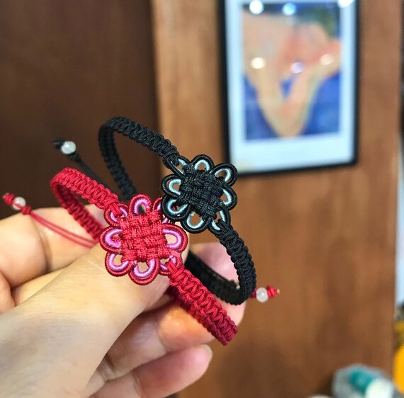 Korean Knot Bracelet Korea Traditional knot with Jade Etsy