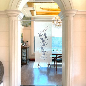 koreanischer Stickerei-Hanfvorhang / Korea traditionelle Wanddeko, koreanischer Stoff-Kunst-Türvorhang, Fensterdekoration, Fensterbehandlungsdekoration