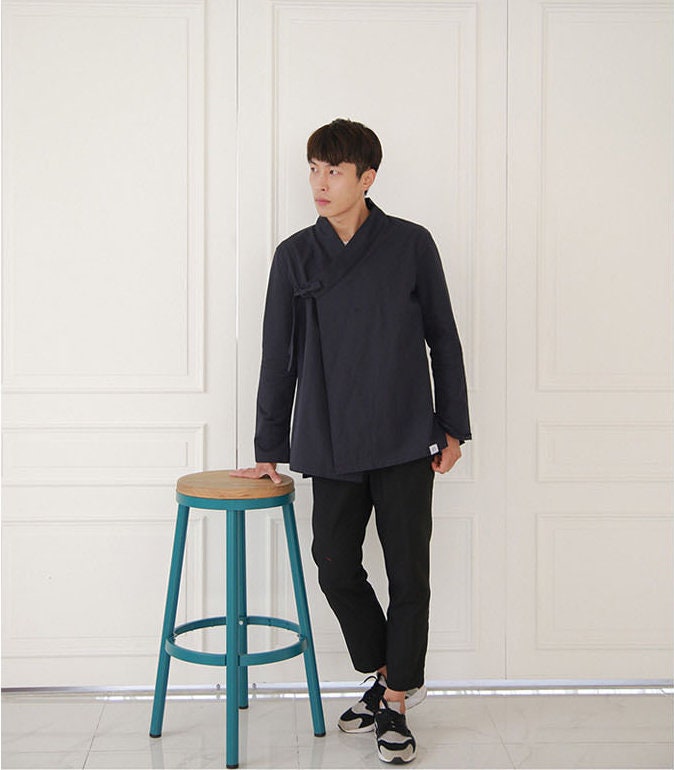 Hanbok Shirt for Men Korean Modern Hanbok Top Jacket Casual | Etsy