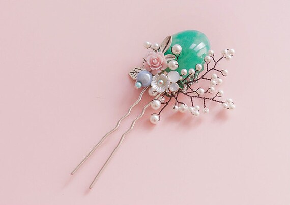 Hanbok Hairpin, Korean Traditional Hanbok Hair Pin Flower Hair