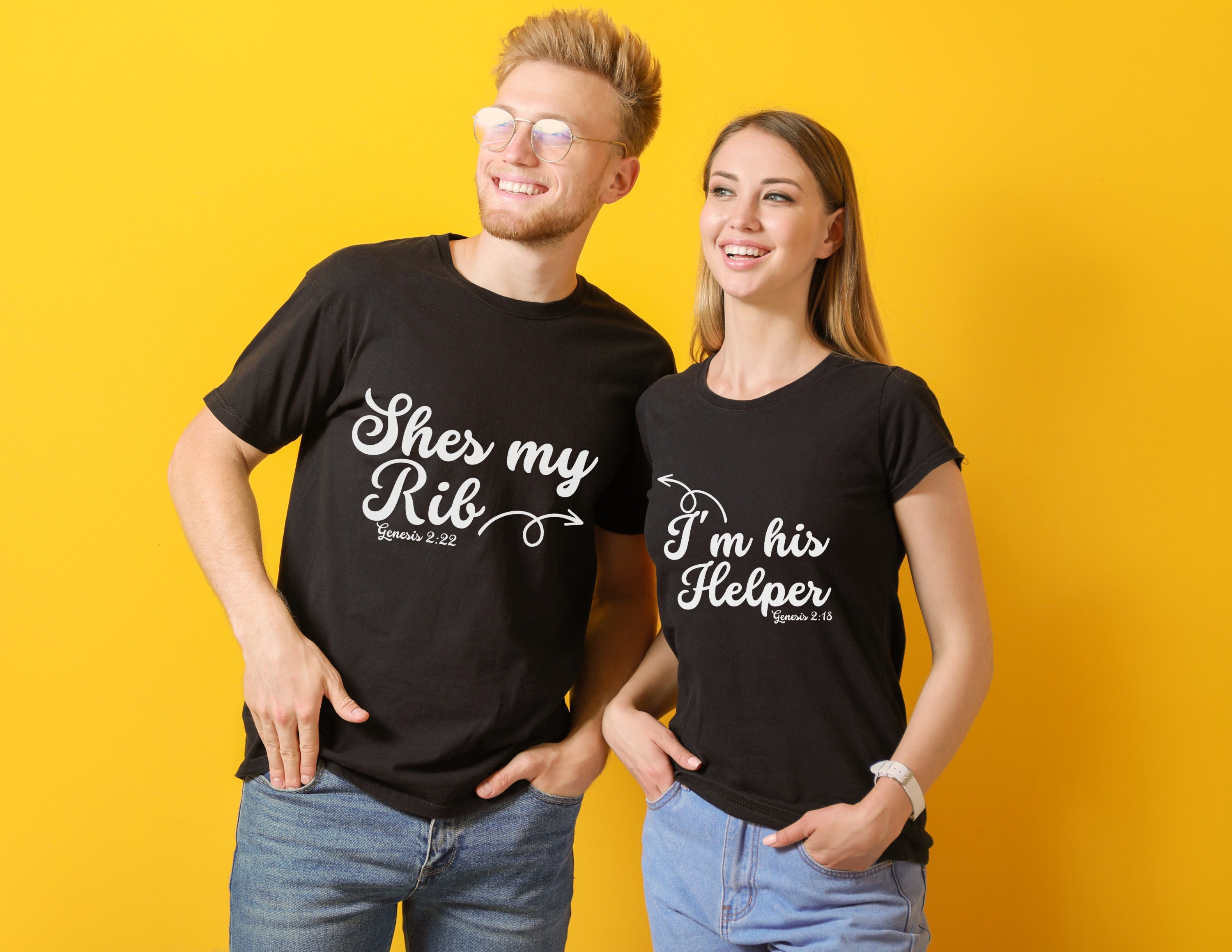 Faith Shirts Couples Who Pray Together Stay Together -Two T-shirts for One Price! Red