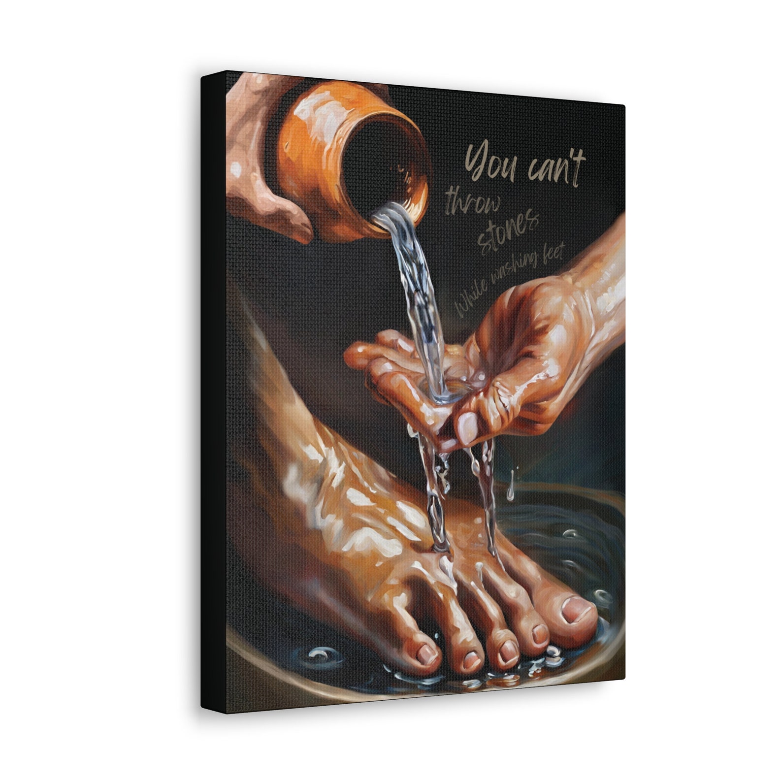Amazing Can't Throw Stones While Washing Feet Background in 4K Amazing Can't Throw Stones While Washing Feet Background in 4K